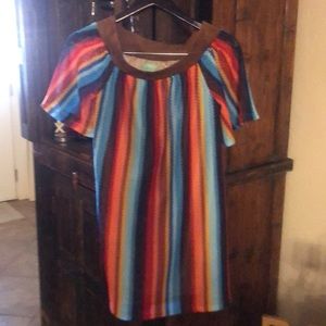 Judith March serape colored dress